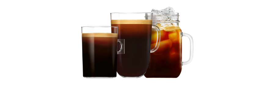 Americano Coffee & Large Black Pods header image