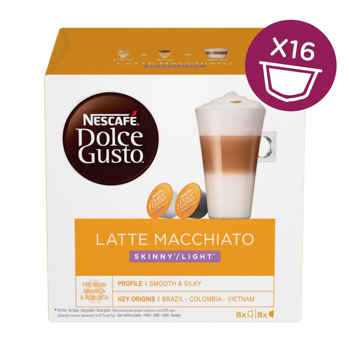 Skinny Latte Macchiato Pods NESCAFÉ® Dolce Gusto®