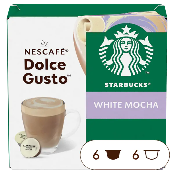 STARBUCKS White Mocha Pods NESCAFE Dolce Gusto