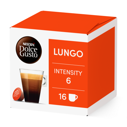 Pack of 16 LungoNESCAF&Eacute;&reg; Dolce Gusto&reg; coffee pods