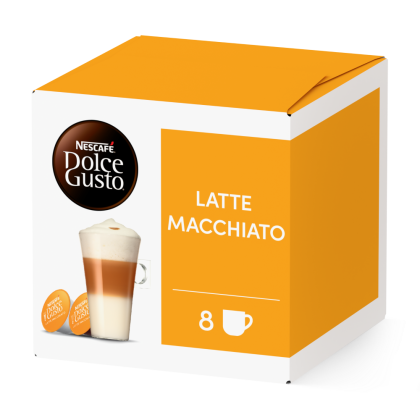 Pack of 16 Latte MacchiatoNESCAF&Eacute;&reg; Dolce Gusto&reg; coffee pods