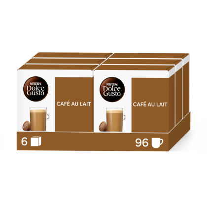 Pack of 96 Special Caf&eacute; au Lait Bundle - 6 boxesNESCAF&Eacute;&reg; Dolce Gusto&reg; coffee pods