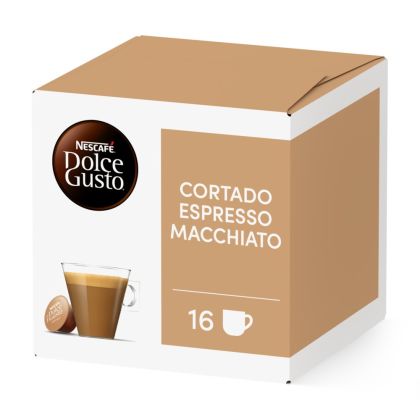 Pack of 16 Cortado Espresso Macchiato NESCAF&Eacute;&reg; Dolce Gusto&reg; coffee pods