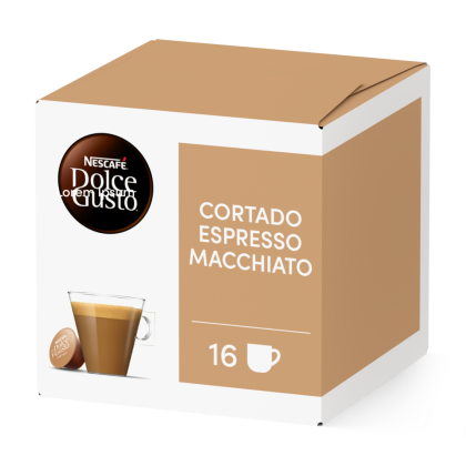 Pack of 16 Cortado Espresso MacchiatoNESCAF&Eacute;&reg; Dolce Gusto&reg; coffee pods