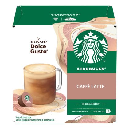 Pack of 16 STARBUCKS&reg; Caff&egrave; LatteNESCAF&Eacute;&reg; Dolce Gusto&reg; coffee pods
