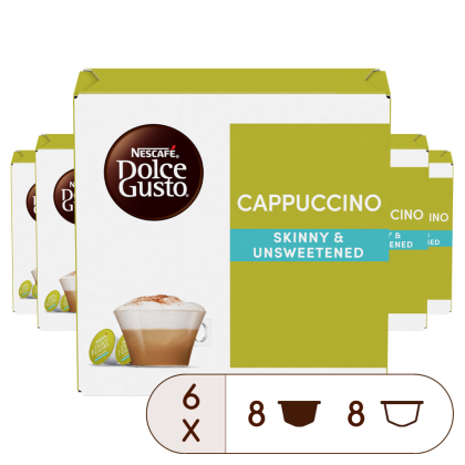 Pack of 96 Special Skinny Cappuccino Bundle - 6 BoxesNESCAFÉ® Dolce Gusto® coffee pods