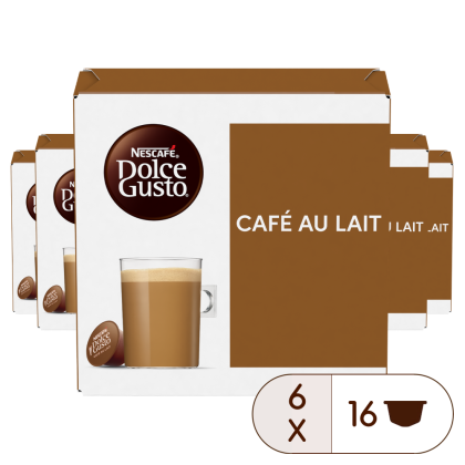 Cafe au Lait Magnum Pack Coffee Pods NESCAFE Dolce Gusto