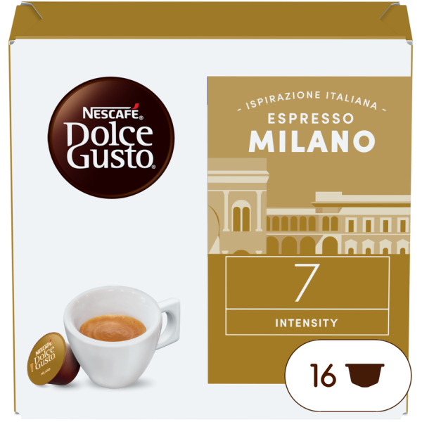 Pack of 16 Espresso MilanoNESCAFÉ® Dolce Gusto® coffee pods