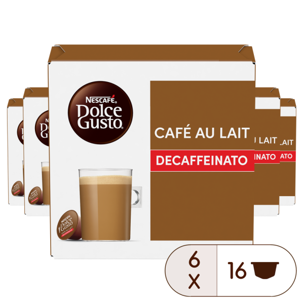 Pack of 96 Special Café au Lait Decaf Bundle - 6 boxesNESCAFÉ® Dolce Gusto® coffee pods