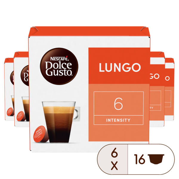 Pack of 96 Special Lungo Bundle - 6 BoxesNESCAFÉ® Dolce Gusto® coffee pods