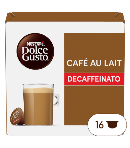 Pack of 16 Café au Lait DecafNESCAFÉ® Dolce Gusto® coffee pods