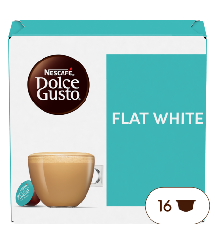 Pack of 16 Flat WhiteNESCAFÉ® Dolce Gusto® coffee pods