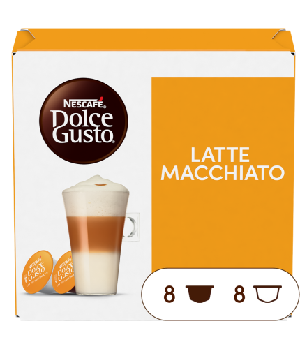 Pack of 16 Latte MacchiatoNESCAFÉ® Dolce Gusto® coffee pods