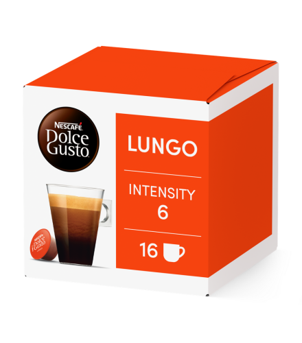 Pack of 16 LungoNESCAF&Eacute;&reg; Dolce Gusto&reg; coffee pods