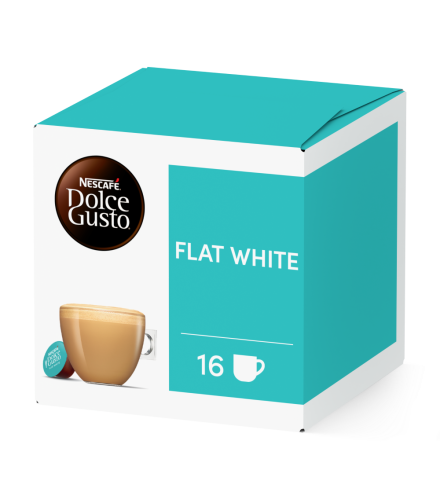 Pack of 16 Flat WhiteNESCAF&Eacute;&reg; Dolce Gusto&reg; coffee pods
