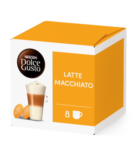 Pack of 16 Latte MacchiatoNESCAF&Eacute;&reg; Dolce Gusto&reg; coffee pods