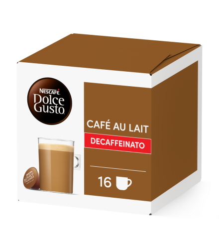 Pack of 16 Café au Lait DecafNESCAFÉ® Dolce Gusto® coffee pods