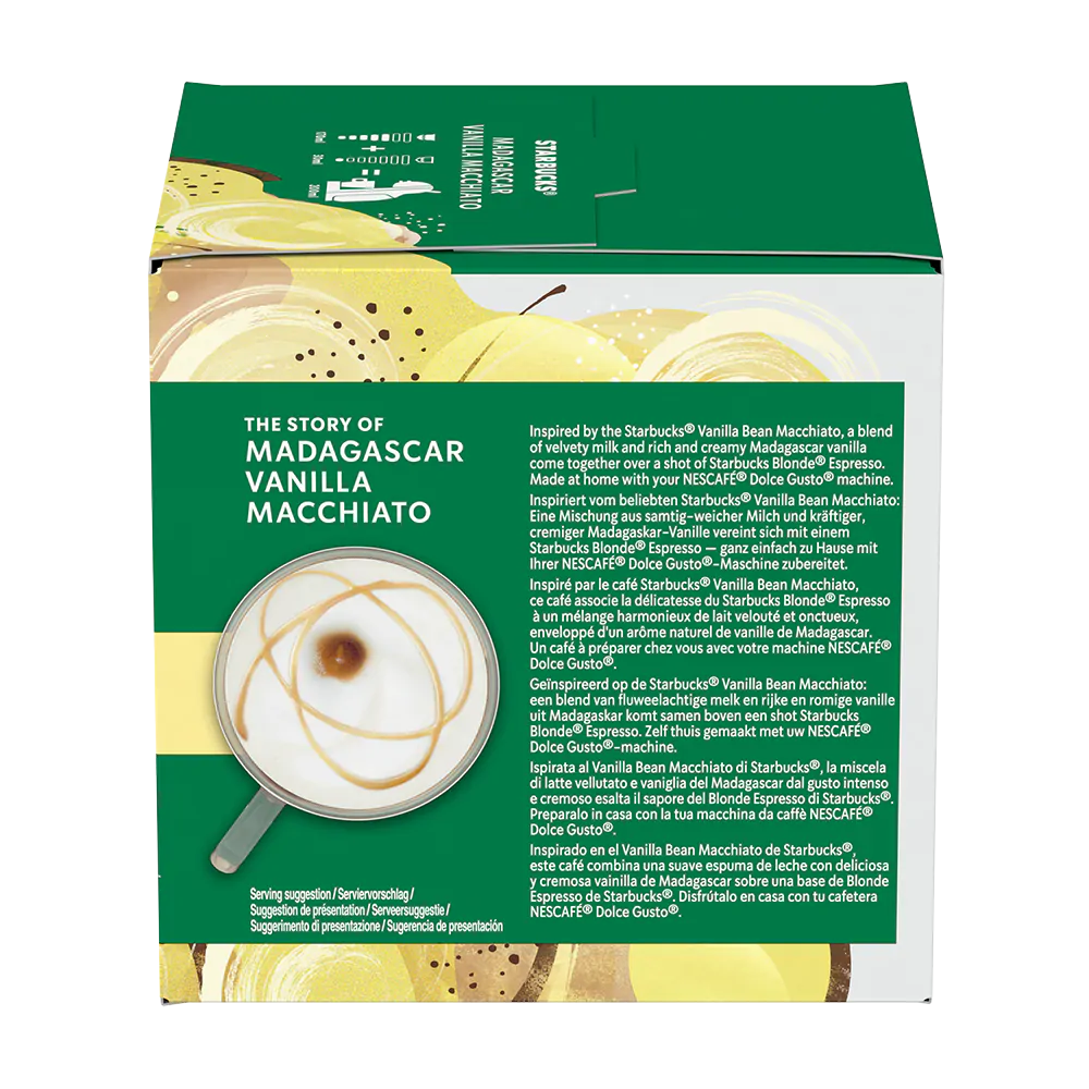 STARBUCKS Madagascar Vanilla Macchiato NESCAF Dolce Gusto