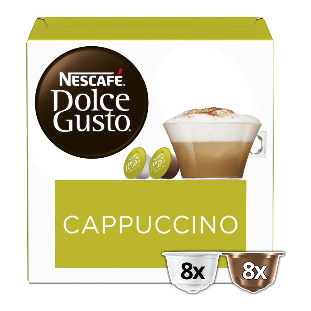 Nescafé Dolce Gusto Cappuccino Café Tostado Molido En Cápsulas Coffee  Capsules, 6 g / 0.2 oz each (