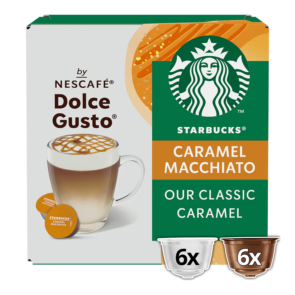 12 STARBUCKS® Caramel Macchiato capsules by Nescafé® Dolce Gusto®