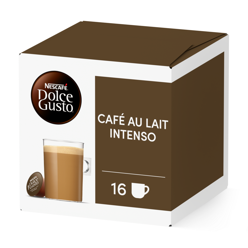 Pack of 16 Café au Lait IntensoNESCAFÉ® Dolce Gusto® coffee pods