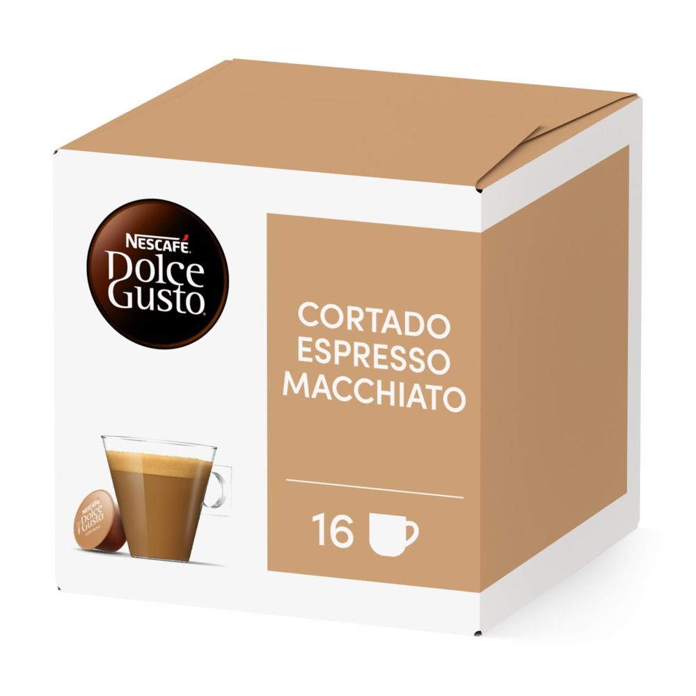 Pack of 16 Cortado Espresso MacchiatoNESCAFÉ® Dolce Gusto® coffee pods