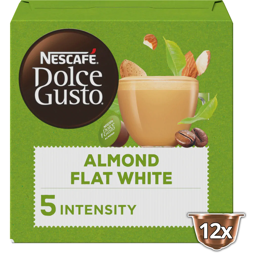 Plant-Based Flat White Almond Pods