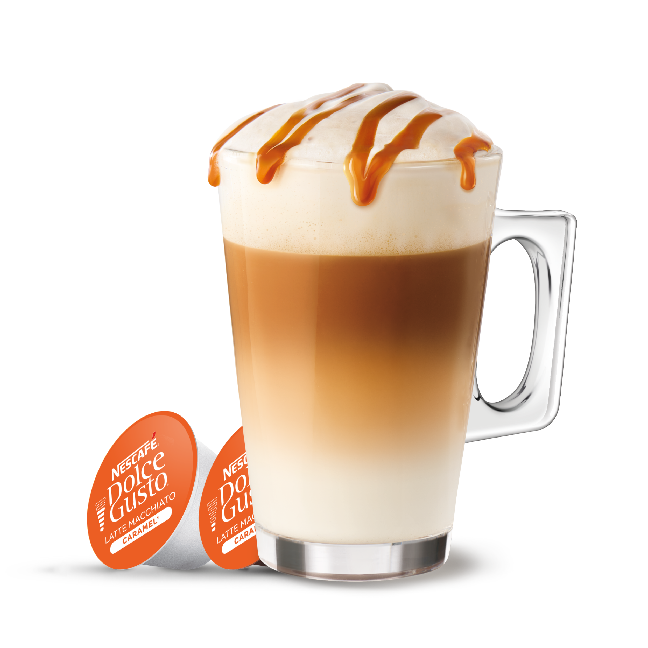 Caramel Latte Macchiato NESCAFÉ® Dolce Gusto® Capsule and Cup