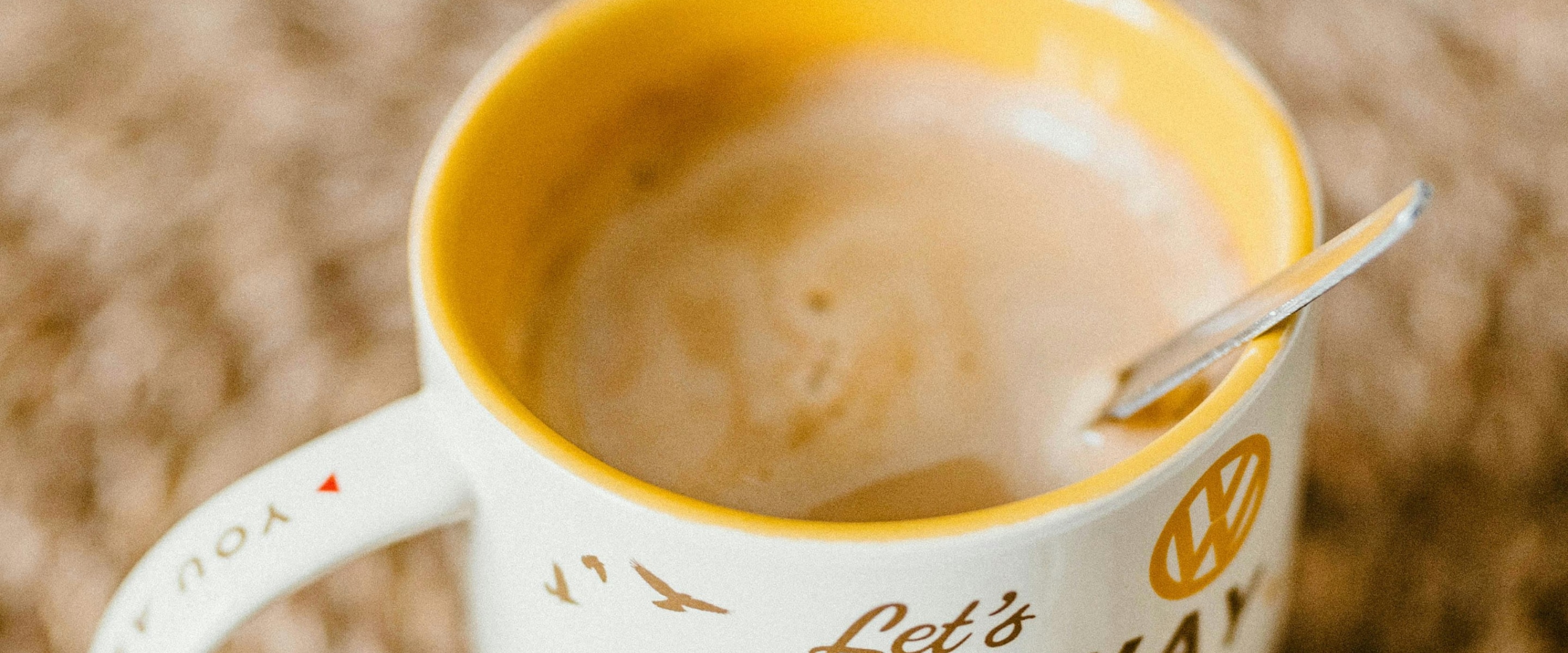 a glass of café au lait