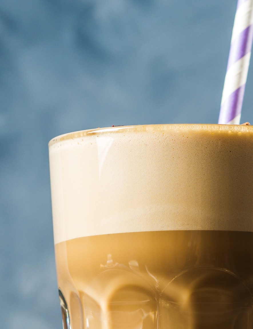 Glass of frappé
